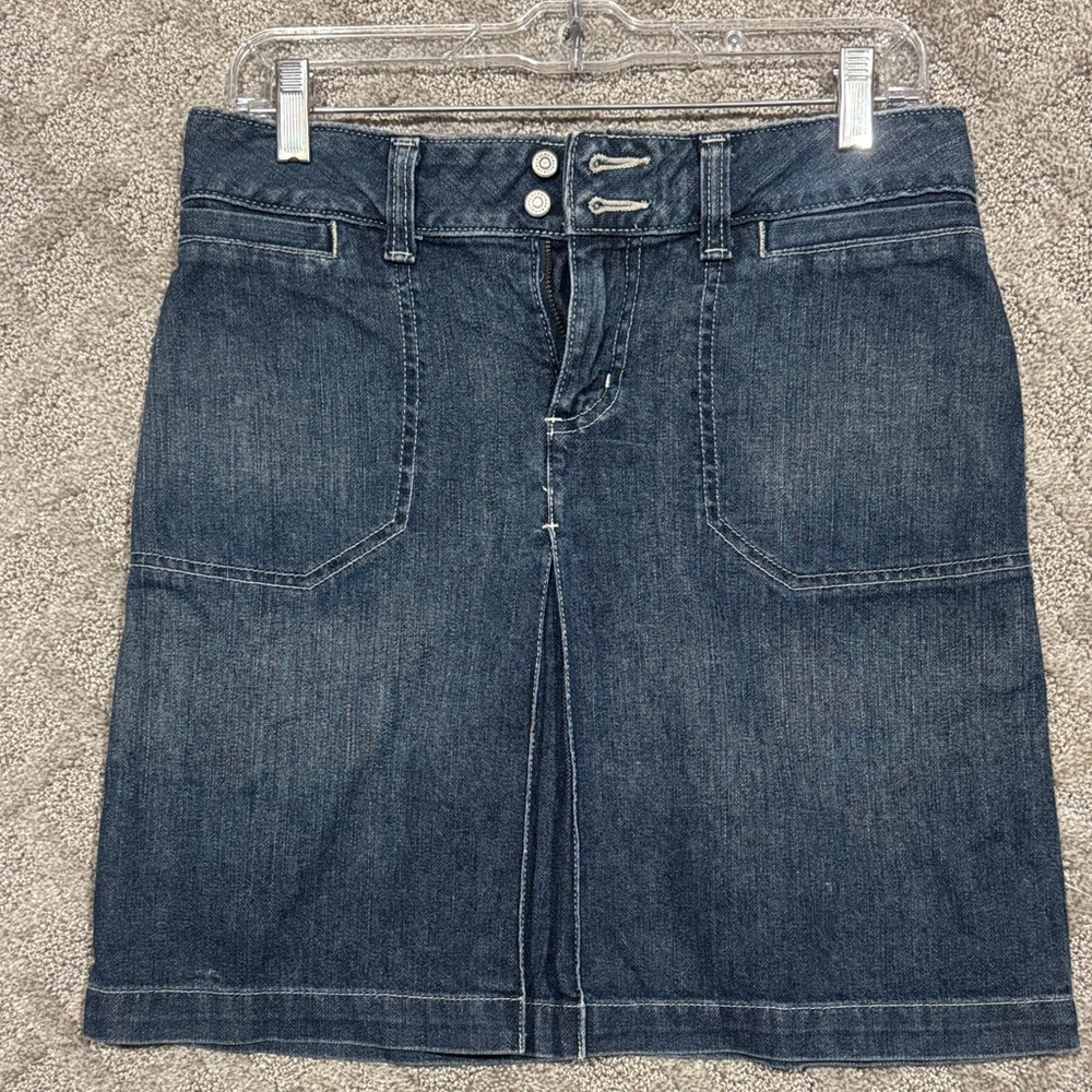 Halogen Dark Denim Pencil Skirt